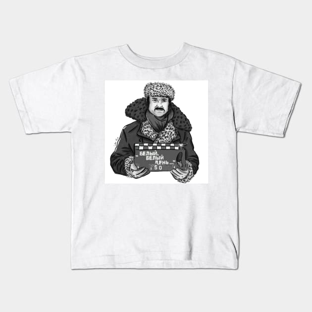 Andrej Tarkovsky portrait Kids T-Shirt by burrotees